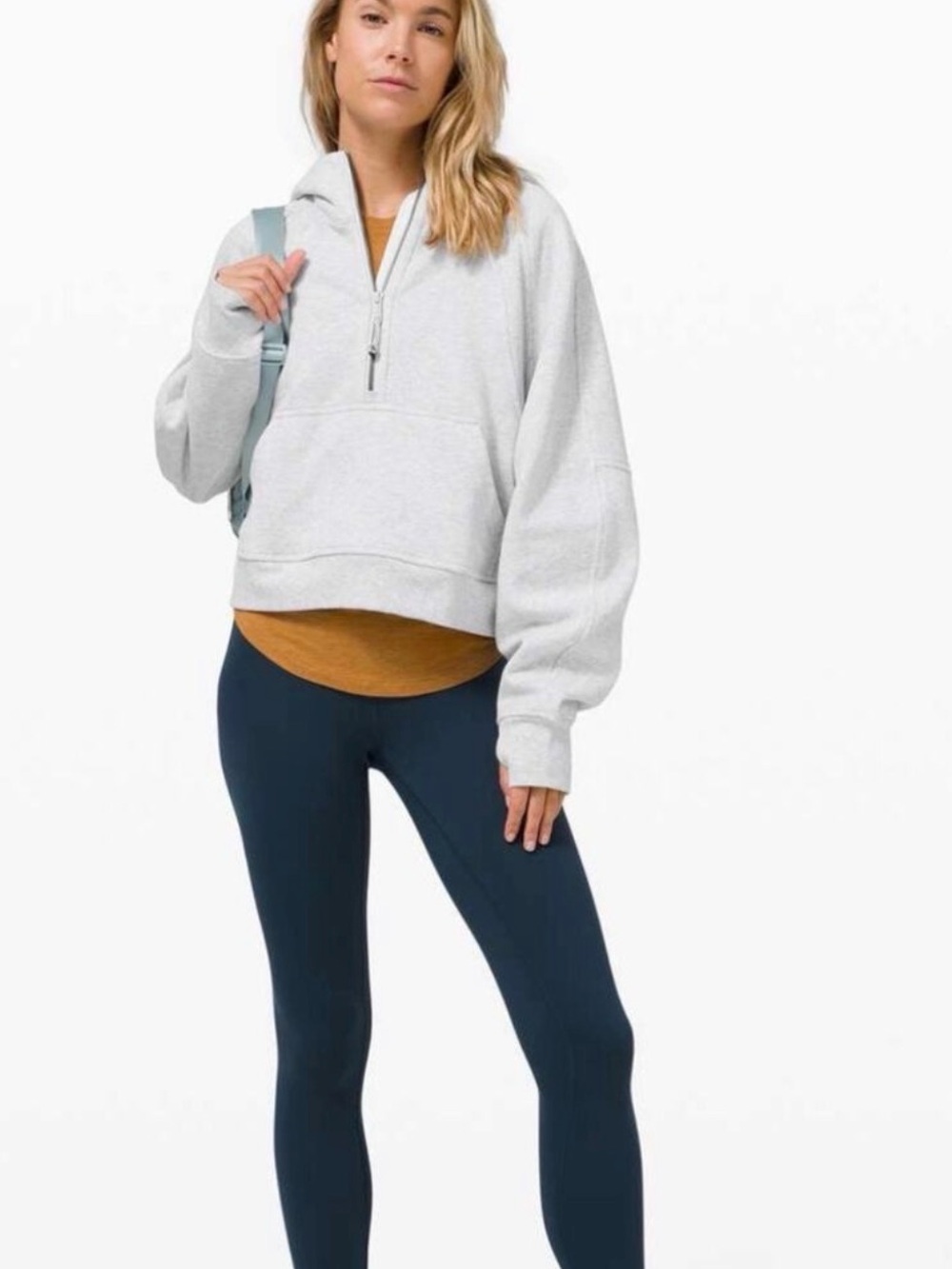Lululemon Heather Grey XL/XXL Scuba Hooded Sweatshirt EUC